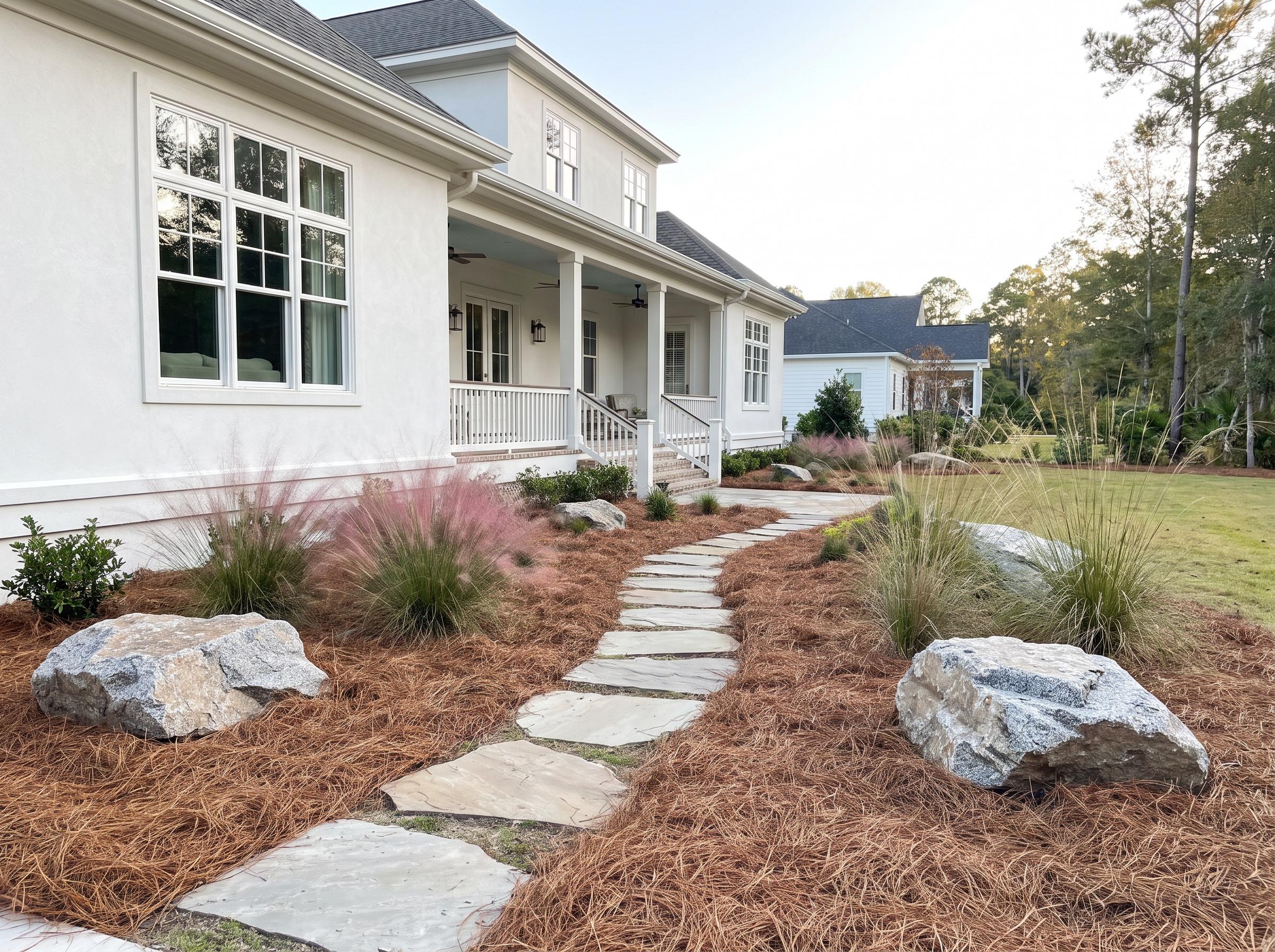 Stepping-Stone Path & Boulder Accents